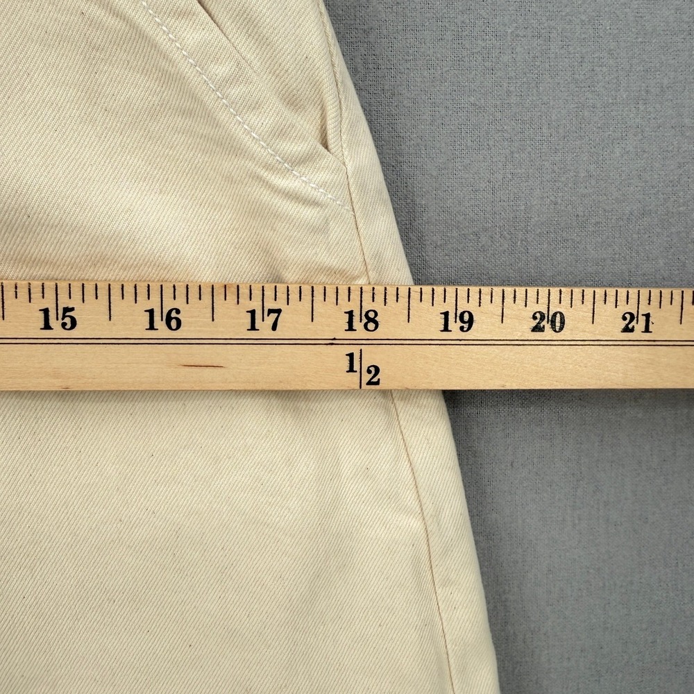 RUDY JUDE Adult Lace Back Big Jean Size 1 Cream Organic Cotton Barrel - Picture 10 of 16